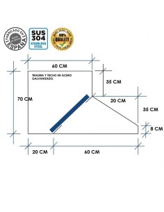 Campana Industrial Mural con Plenum Snack 800 2