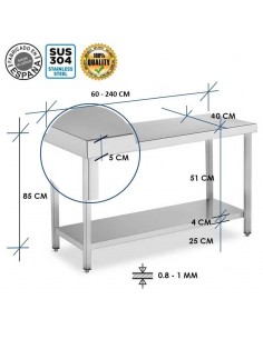 Mesa en acero inoxidable... 2