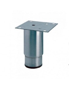 Pata acero inoxidable cilíndrica para mesa