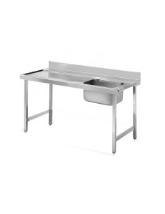 Fregadero acero inox de entrada sin estante cuba derecha