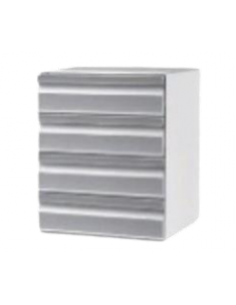 cajón de acero inoxidable de 4 cajones