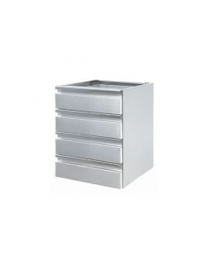 cajón de acero inoxidable de 4 cajones 2