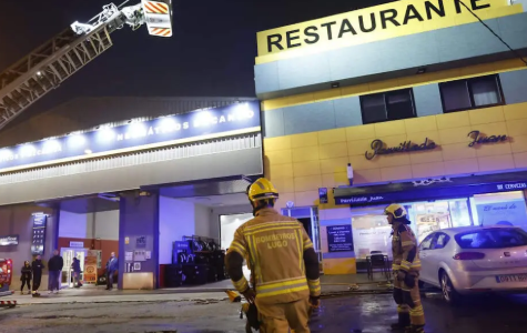 Fuego en un restaurante de O Ceao: un incendio en la parrilla moviliza a los bomberos