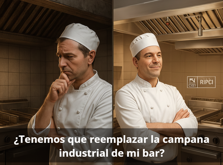 ¿Debo comprar una campana con extinción automática al renovar la cocina de mi bar?
