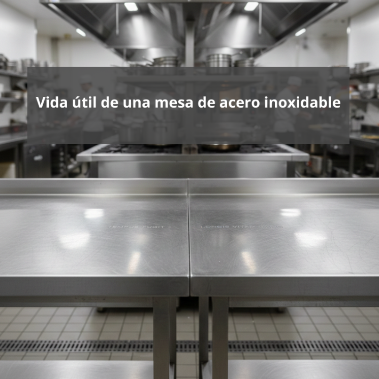 Vida útil de una mesa de acero inoxidable